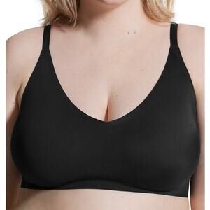 TRUE & CO True Everybody Women's Adjustable Strap Triangle Bra Black L